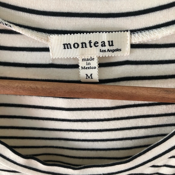Monteau Los Angeles Striped Body Con Dress Size M - Picture 3 of 4